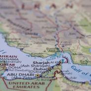 map showing Strait of Hormuz