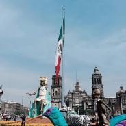 Day of the Dead Decor in Zócalo, CDMX