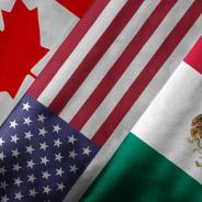 Rendering of North American Free Trade Agreement Members