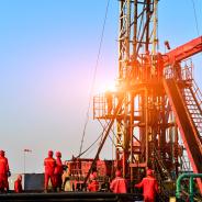 Field oil workers at work.