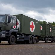 Rescue center system on trucks