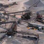 Canadian landscape of rare earth mining site.