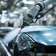  Downloaded Robotic arm painting a car in a factory 