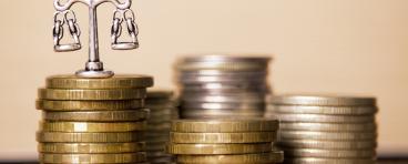 Coins and scale