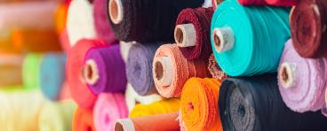 Colorful spools of thread