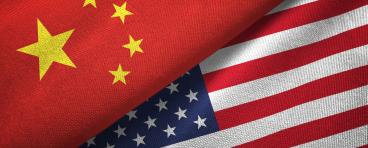 China and US Flag