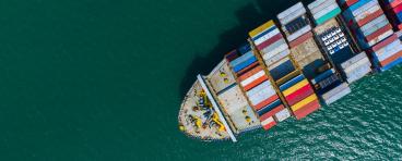 A ship carries cargo for trade.