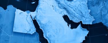 A map of the Middle East.