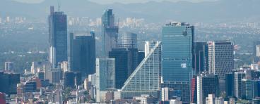 The Mexico City skyline.