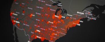 Map of COVID in the U.S.