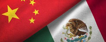 Mexico and China Flag