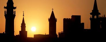 Sunset over Beirut, Lebanon