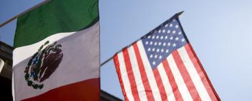 US MEXICO Flags