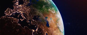 Satellite view of Eurasia