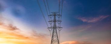 High voltage tower sky sunset background high voltage tower