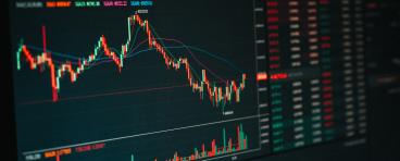 Chart showing stock market decline