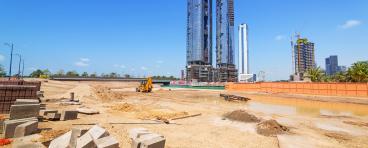 Building constuction in Abu Dhabi, capital of UAE.