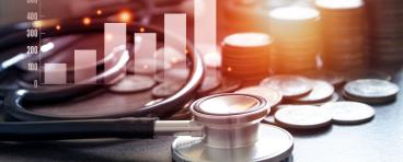 Medical payment and healthcare investment concept 