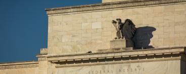 partial view of Federal Reserve headquarters building