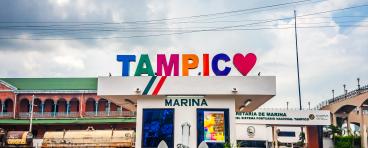 Exterior of the Navy Secretariat in Tampico, Tamaulipas