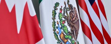 North American flags.