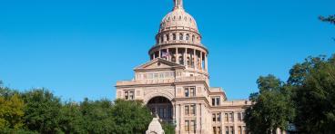 view of Texas capitol building in Austin