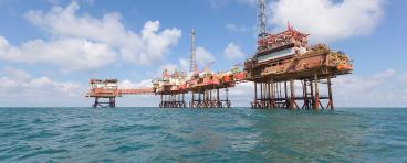 Oil rig off the coast of Venezuela