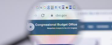 magnifying glass image of CBO website