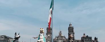 Day of the Dead Decor in Zócalo, CDMX