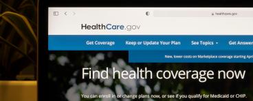  Mar 26, 2021: The homepage of HealthCare.gov, a health insurance exchange website operated under the United States federal government, is seen on a laptop computer. 