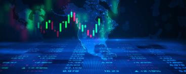  North America stock market and economic business growth