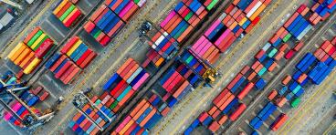 colorful cargo containers diagonal image