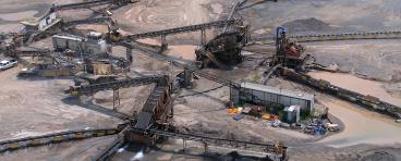 Canadian landscape of rare earth mining site.