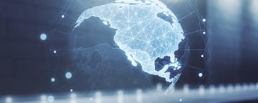 digital map of North America