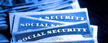 Social Security Cards with Cash Savings Retirement